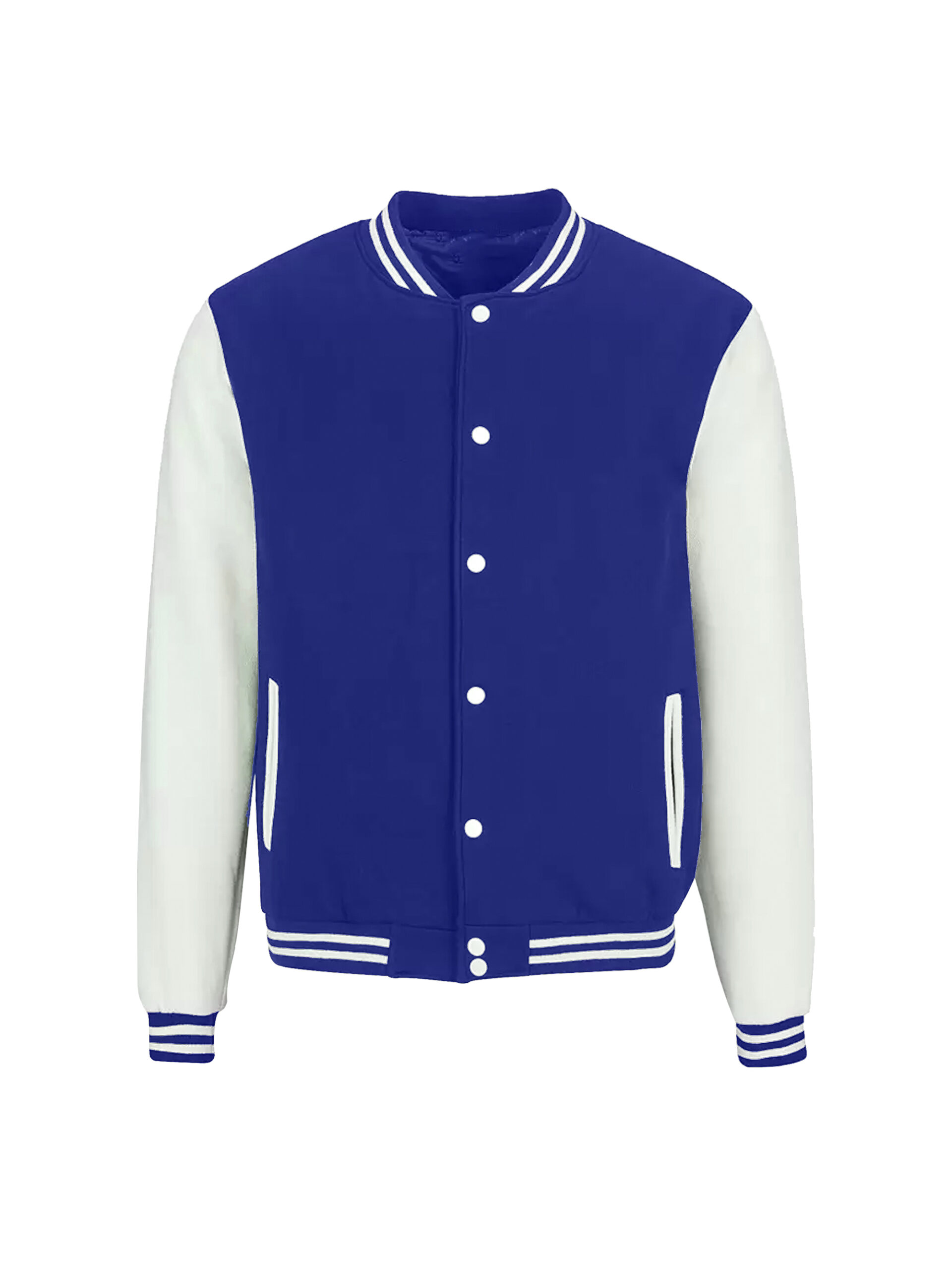 Solid Varsity Jacket - Blue - Koverify