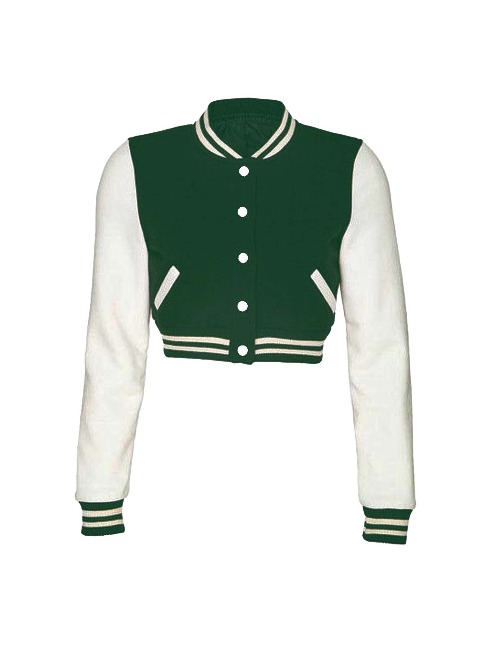 Cropped Varsity - Green - Koverify